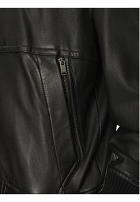 BOSS Kurtka skórzana Joberg 50543240 Czarny Relaxed Fit. Kolor: czarny. Materiał: skóra #4