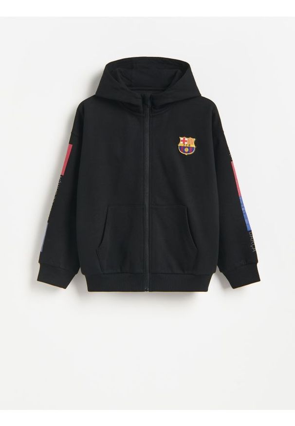 Reserved - Bluza FC Barcelona - czarny. Kolor: czarny. Materiał: bawełna, dzianina