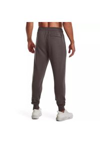 Spodnie dresowe męskie Under Armour Rival Fleece Joggers. Kolor: szary. Materiał: dresówka