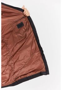 Blauer USA - BLAUER Czarna kurtka puchowa damska z odpinanym futrem jenota, Rozmiar S. Kolor: czarny. Materiał: puch, futro