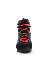 Buty trekkingowe damskie Salewa WS Raven 3 Gtx. Wysokość cholewki: za kostkę. Zapięcie: sznurówki. Kolor: wielokolorowy, czarny, zielony. Materiał: materiał, syntetyk. Szerokość cholewki: normalna
