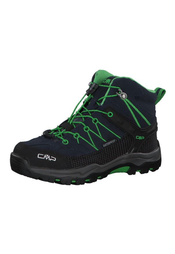 Buty trekkingowe dziecięce CMP Rigel Mid. Kolor: czarny, zielony, wielokolorowy. Sport: turystyka piesza