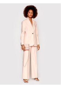 Ted Baker Spodnie materiałowe Kaisat 259980 Różowy Regular Fit. Kolor: różowy. Materiał: materiał, bawełna #4
