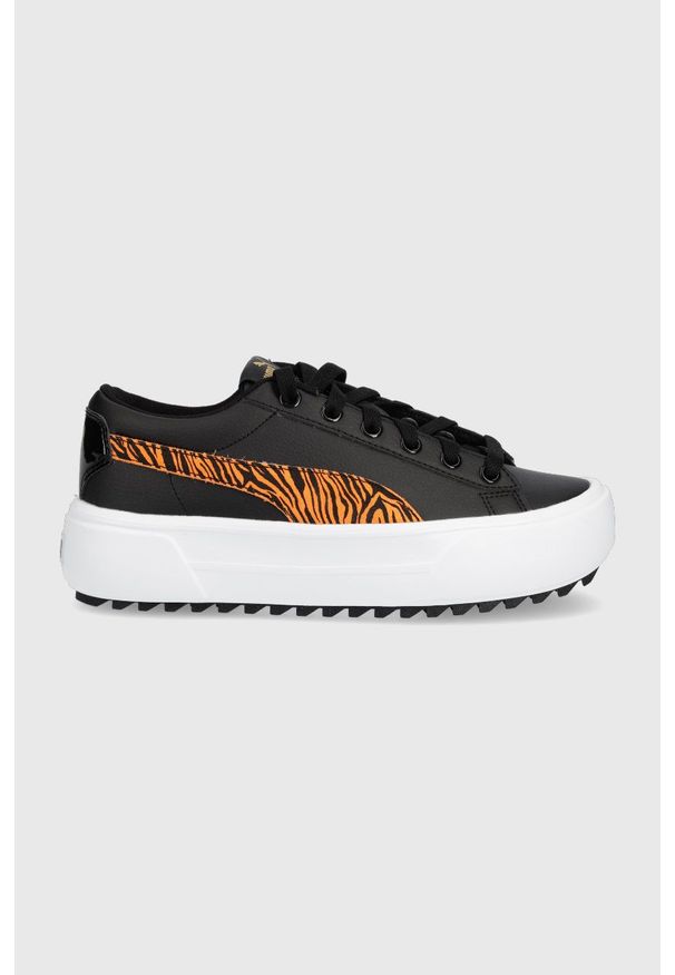 Puma sneakersy Kaia Platform Tiger 383915 kolor czarny. Nosek buta: okrągły. Zapięcie: sznurówki. Kolor: czarny. Materiał: guma. Obcas: na platformie