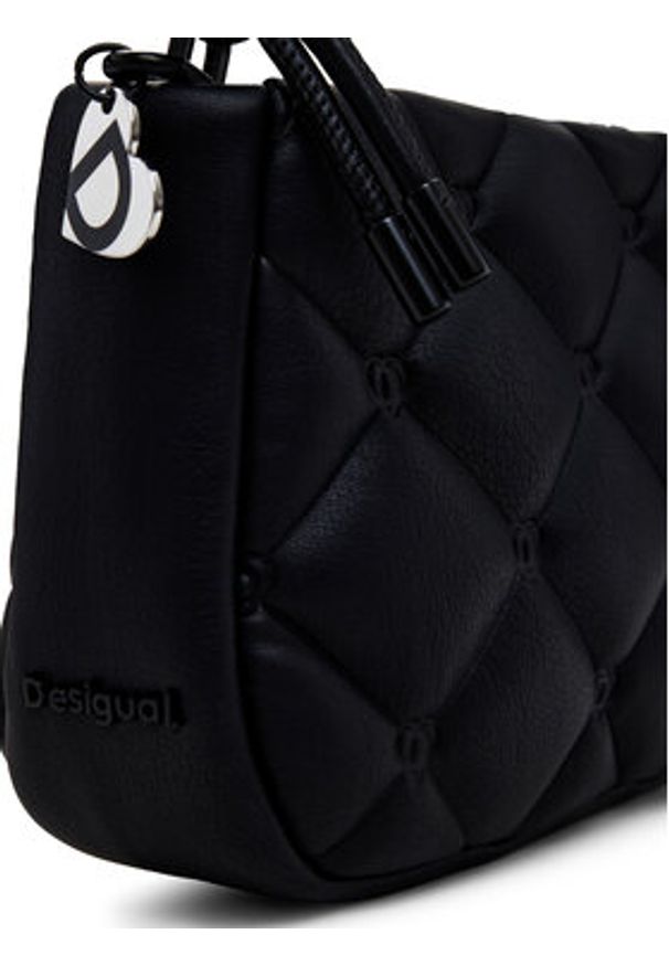 Desigual Torebka 25SAXPC5 Czarny. Kolor: czarny. Materiał: skórzane