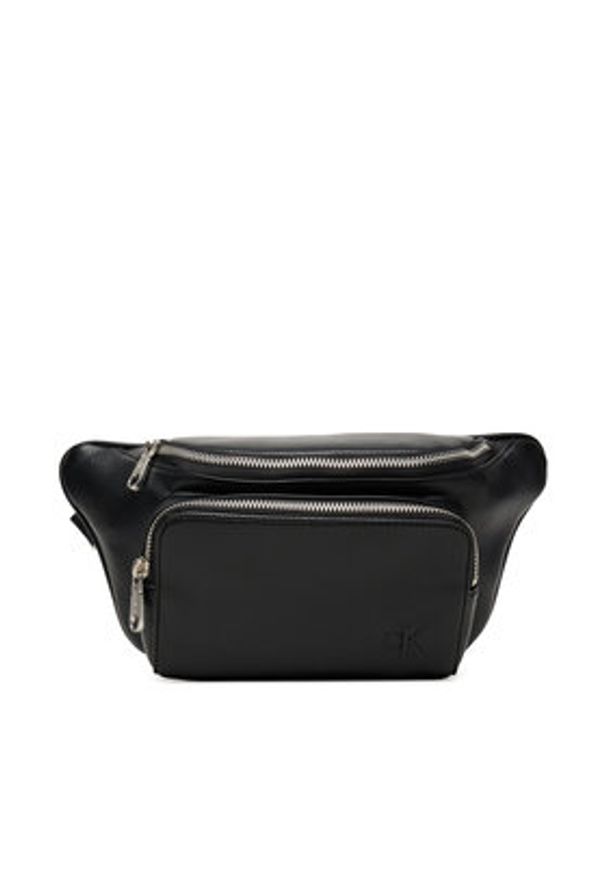 Calvin Klein Nerka Cargo Waistbag LV04D3130G Czarny. Kolor: czarny. Materiał: skóra