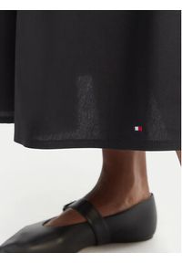 TOMMY HILFIGER - Tommy Hilfiger Sukienka codzienna WW0WW49628 Czarny Regular Fit. Okazja: na co dzień. Kolor: czarny. Materiał: bawełna. Typ sukienki: proste. Styl: casual #5