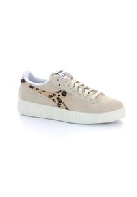 Diadora - Sneakersy damskie DIADORA GAME STEP SUEDE ANIMALIER. Kolor: beżowy