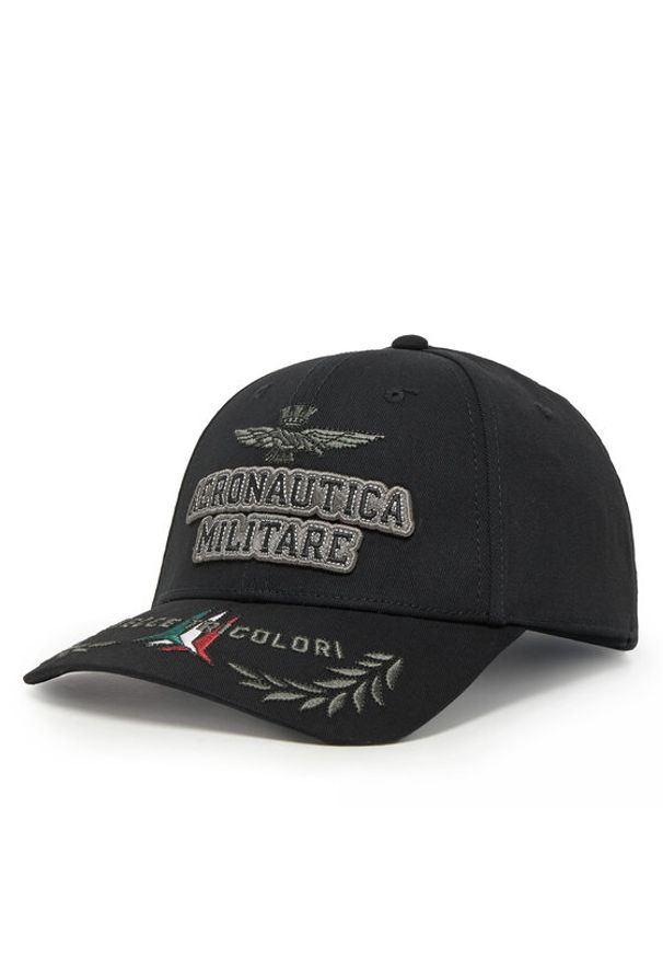 Aeronautica Militare Czapka z daszkiem 251HA1104CT2261 Czarny. Kolor: czarny. Materiał: materiał, bawełna