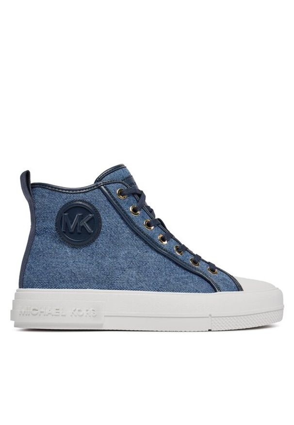 MICHAEL Michael Kors Trampki Evy High Top 43R4EYFS6D Niebieski. Kolor: niebieski. Materiał: materiał