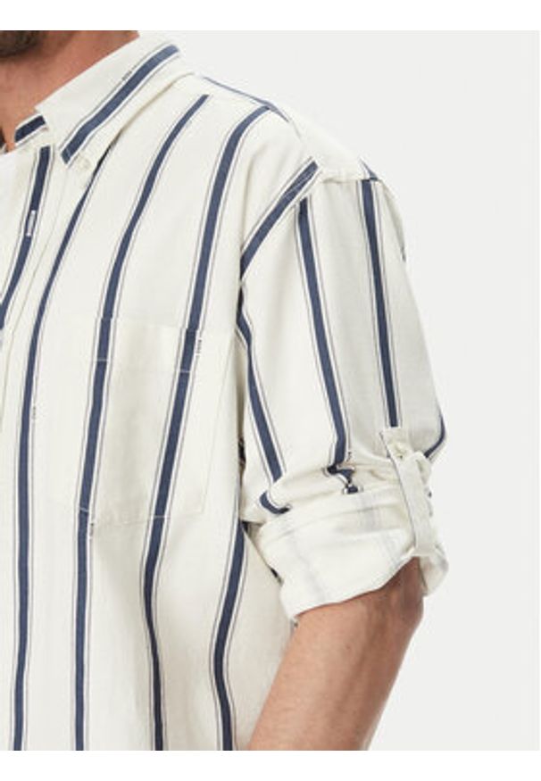 BOSS Koszula Lambey_2 50538296 Écru Relaxed Fit. Materiał: bawełna