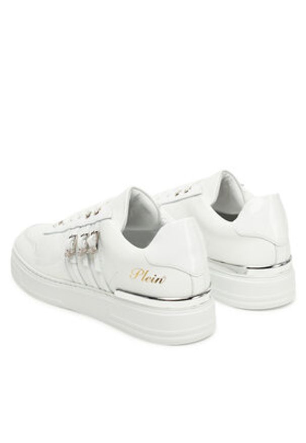 Philipp Plein - PHILIPP PLEIN Sneakersy FAES WSC2780 PLE075N Biały. Kolor: biały. Materiał: skóra