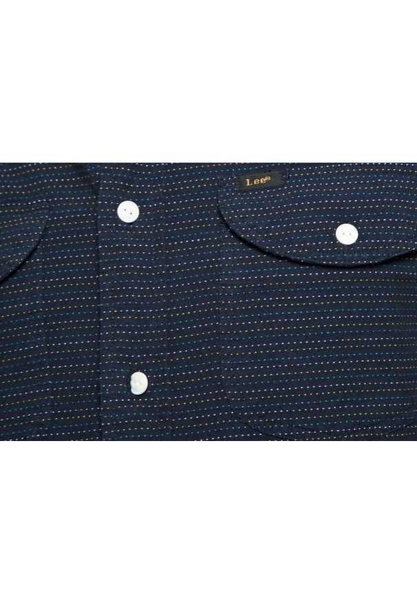 Lee - LEE WORKER SHIRT MĘSKA KOSZULA DŁUGI RĘKAW BRIGHT NAVY L866ZICF. Długość rękawa: długi rękaw. Długość: długie