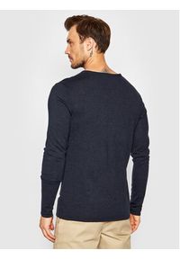 Selected Homme Sweter Rome 16079774 Granatowy Regular Fit. Kolor: niebieski. Materiał: bawełna #4