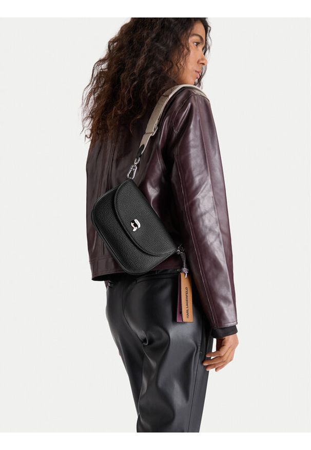 Karl Lagerfeld - KARL LAGERFELD Torebka A4W30008 Czarny. Kolor: czarny. Materiał: skórzane