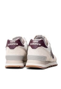 Sneakersy damskie beżowe New Balance WL574RCF. Okazja: na imprezę. Kolor: beżowy. Materiał: materiał, guma. Szerokość cholewki: normalna. Model: New Balance 574. Sport: fitness #5