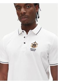 Aeronautica Militare Polo 251PO1850P191 Biały Slim Fit. Typ kołnierza: polo. Kolor: biały. Materiał: bawełna #4