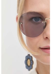 Gucci okulary przeciwsłoneczne damskie kolor złoty. Kolor: złoty #4
