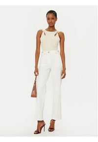 Guess Top W5RP13 KAQL2 Beżowy Regular Fit. Kolor: beżowy