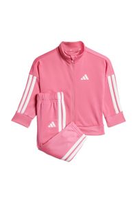 Adidas - Dres Essentials CLIMACOOL Kids. Kolor: biały, wielokolorowy, różowy. Materiał: dresówka