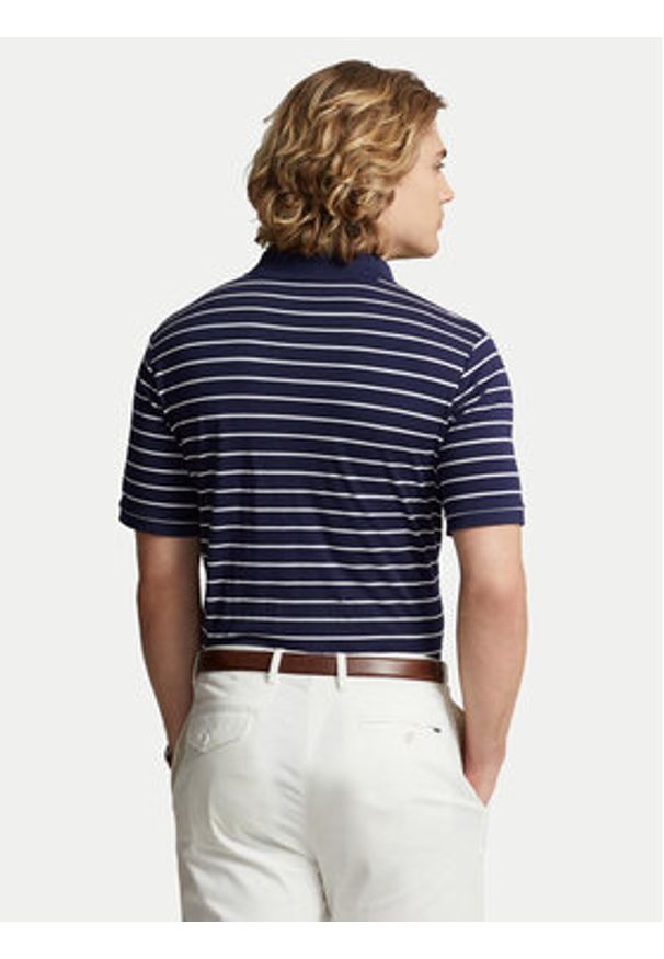 Polo Ralph Lauren Polo 710870545002 Granatowy Slim Fit. Typ kołnierza: polo. Kolor: niebieski. Materiał: bawełna