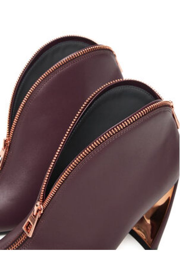 United Nude Botki Zuma Stacy Hi 1094692216 Bordowy. Kolor: czerwony. Materiał: skóra