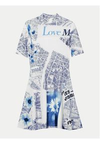 Desigual Sukienka codzienna MONSIEUR CHRISTIAN LACROIX Clavelitos 24SWVK54 Niebieski Regular Fit. Okazja: na co dzień. Kolor: niebieski. Materiał: wiskoza. Typ sukienki: proste. Styl: casual #3