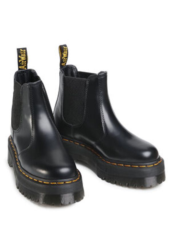 Dr. Martens Sztyblety 2976 Quad 24687001 Czarny. Kolor: czarny. Materiał: skóra