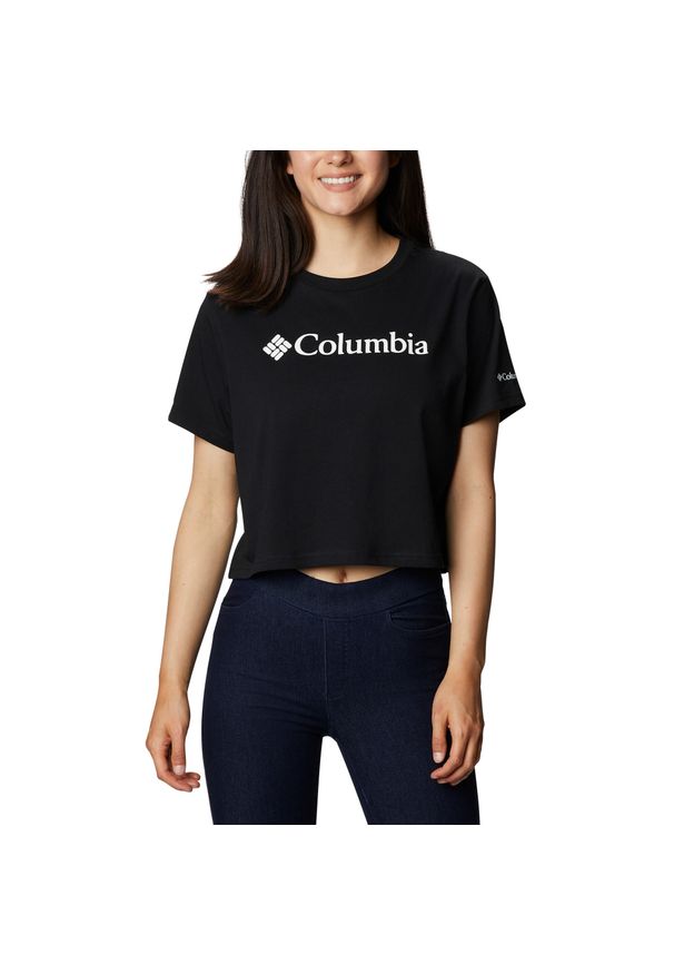 columbia - Koszulka trekkingowa damska Columbia North Cascades Cropped. Kolor: czarny