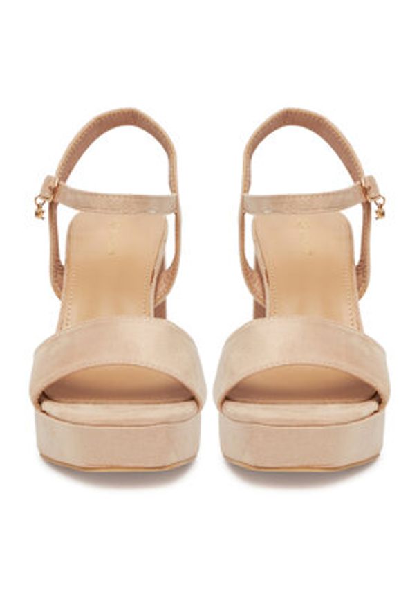 DeeZee Sandały HH-2278 Beżowy. Kolor: beżowy. Materiał: materiał