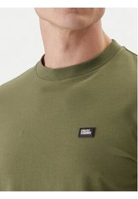 Karl Lagerfeld - KARL LAGERFELD T-Shirt 755052 562235 Zielony Regular Fit. Typ kołnierza: dekolt w karo. Kolor: zielony. Materiał: bawełna #3