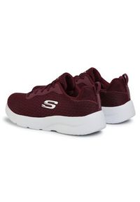 skechers - Skechers Sneakersy Eye To Eye 12964/BURG Bordowy. Kolor: czerwony. Materiał: materiał