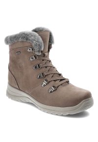 Szare Botki G-Comfort Ocieplane Buty Damskie. Zapięcie: zamek. Kolor: szary. Materiał: futro, skóra. Sezon: zima. Styl: elegancki #1