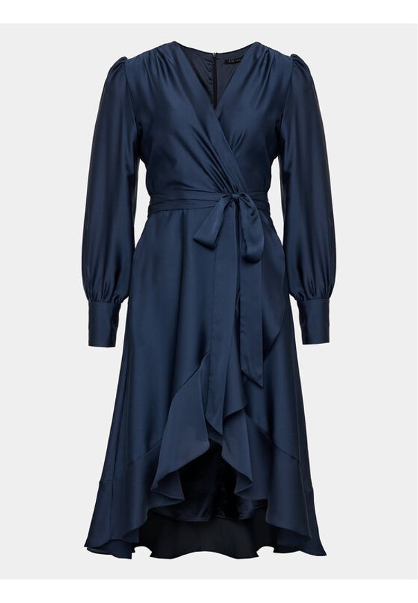 Swing Sukienka koktajlowa 5AE05800 Granatowy Regular Fit. Kolor: niebieski. Materiał: syntetyk. Styl: wizytowy