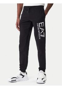 EA7 Emporio Armani Spodnie dresowe 7M001415 AF22266 UC001 Czarny Regular Fit. Kolor: czarny. Materiał: bawełna #1