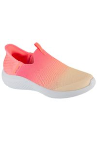 skechers - Buty sportowe Sneakersy damskie, Slip-Ins Ultra Flex 3.0 - Beauty Blend. Kolor: różowy. Sport: turystyka piesza