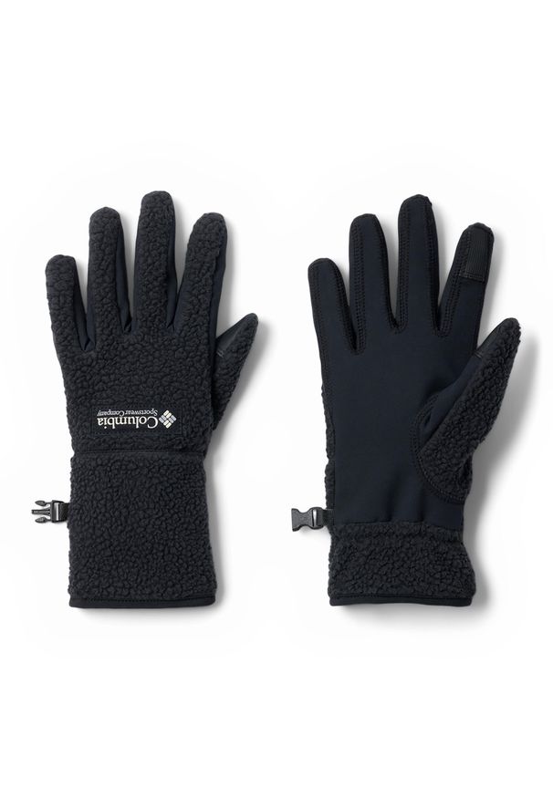 columbia - Rękawiczki trekkingowe damskie Columbia Helvetia II Sherpa. Kolor: czarny. Sport: turystyka piesza