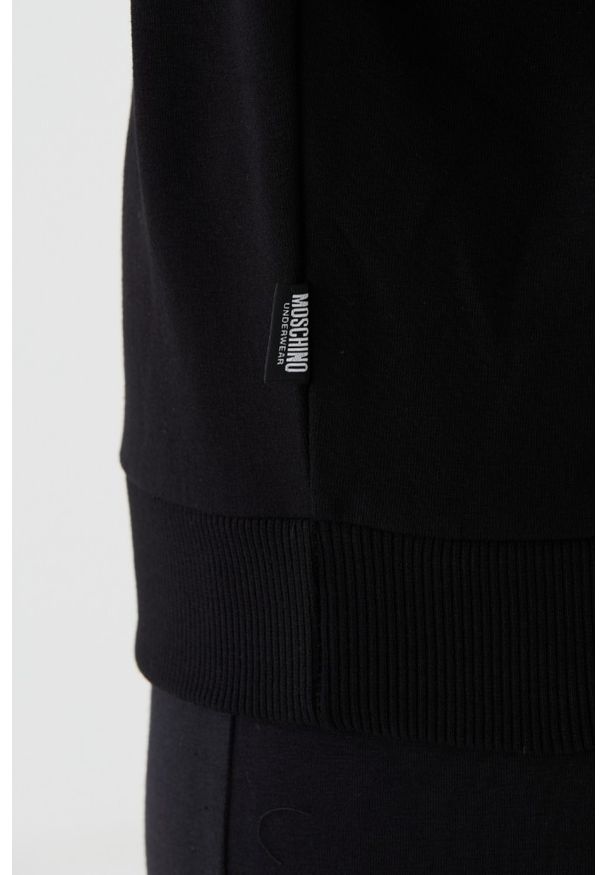 MOSCHINO Czarna damska bluza z misiem, Rozmiar L. Kolor: czarny