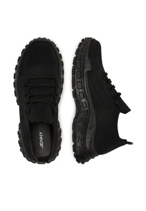 Jenny - JENNY Sneakersy WYL0310-02 Czarny. Kolor: czarny. Materiał: materiał