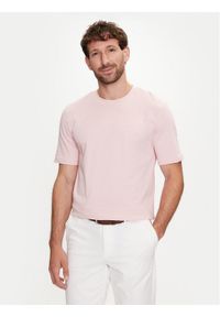 BOSS - Boss T-Shirt Thompson 01 50468347 Różowy Regular Fit. Kolor: różowy. Materiał: bawełna #1