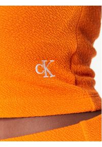 Calvin Klein Jeans Top J20J221011 Pomarańczowy Slim Fit. Kolor: pomarańczowy. Materiał: syntetyk #5