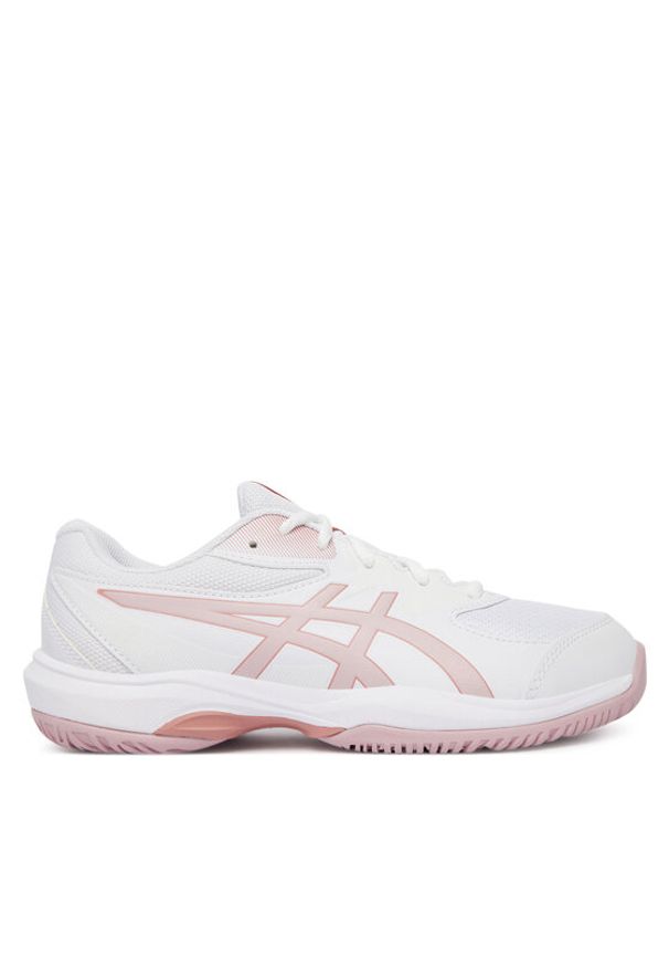 Asics Buty do tenisa Gel-Game Gs 1044A083 Biały. Kolor: biały. Materiał: skóra. Sport: tenis