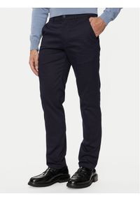 Calvin Klein Chinosy K10K113429 Granatowy Slim Fit. Kolor: niebieski. Materiał: bawełna #1