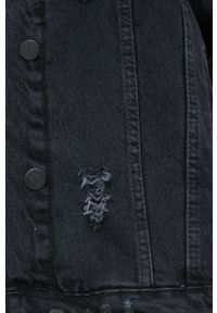 Answear Lab kurtka jeansowa damska kolor czarny przejściowa. Kolor: czarny. Materiał: jeans. Styl: wakacyjny #7