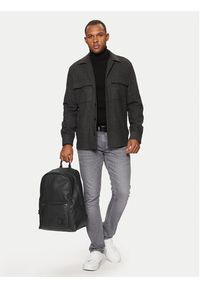 Calvin Klein Jeans Plecak Coated Center Zip K50K512997 Czarny. Kolor: czarny. Materiał: materiał #5