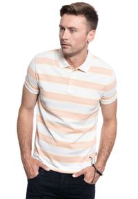 Wrangler - MĘSKA KOSZULKA POLO WRANGLER SS STRIPE POLO OFF WHITE W7F3K4737. Typ kołnierza: polo #5