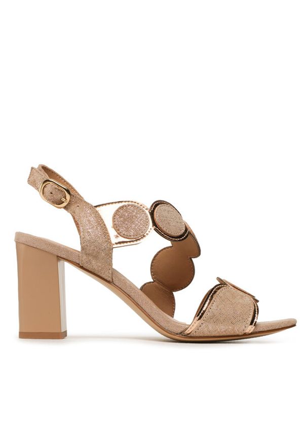 Lasocki Sandały WYL3119-2Z Beżowy. Kolor: beżowy. Materiał: zamsz, skóra