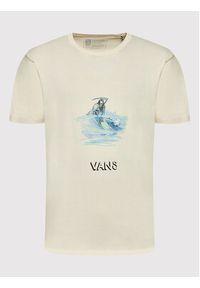Vans T-Shirt NATHAN KOSTECHKO Off The Wall VN0A5FR8 Beżowy Regular Fit. Kolor: beżowy. Materiał: bawełna #3