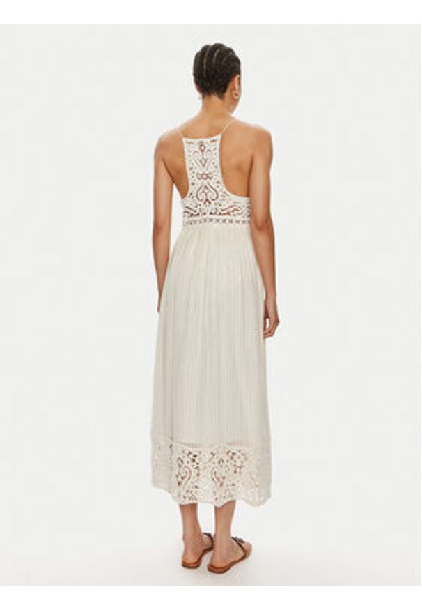TwinSet - TWINSET Sukienka letnia 241TT3171 Écru Loose Fit. Materiał: bawełna. Sezon: lato