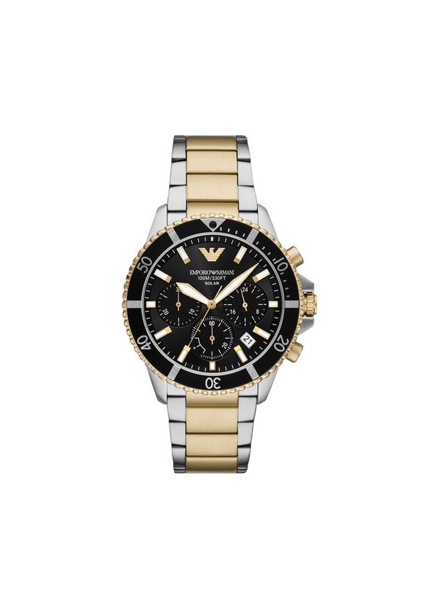 Zegarek Emporio Armani. Kolor: srebrny